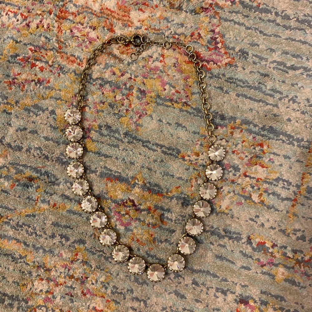 J CREW DIAMOND STATEMENT NECKLACE